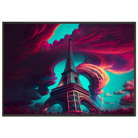 Eiffelturm Poster Aluminium Rahmen