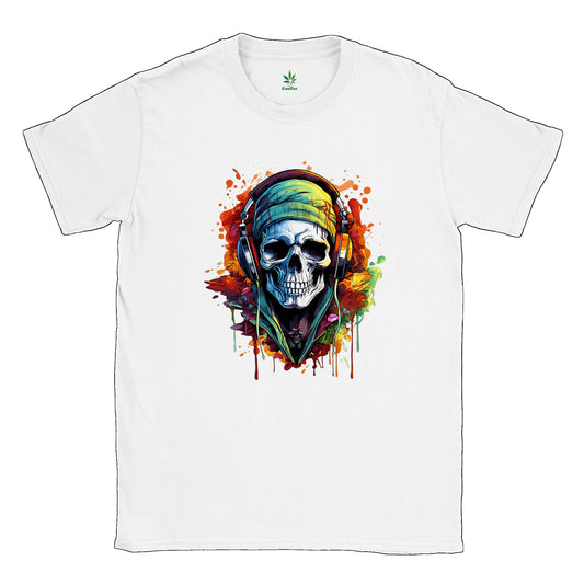 Rebellischer Totenkopf Unisex T-Shirt