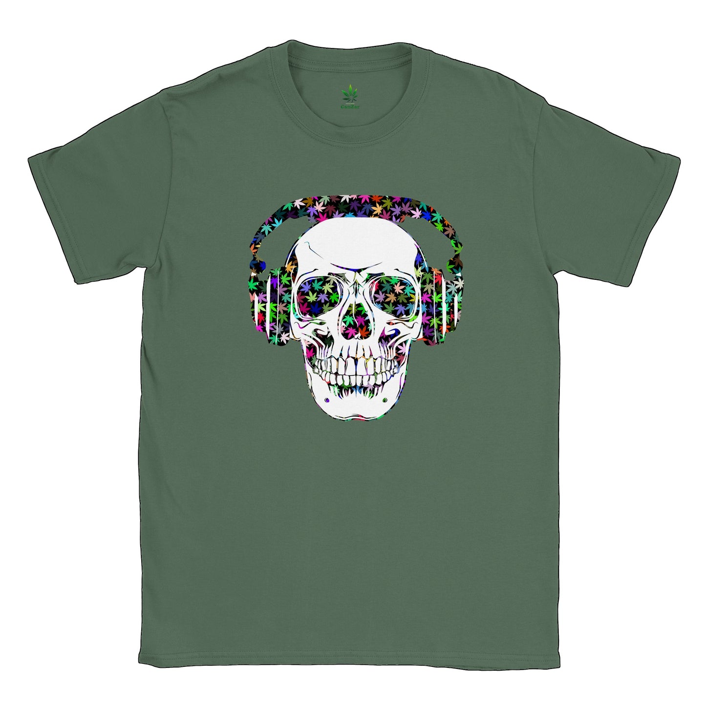 Urban Cannabis Groove Skull Unisex T-Shirt