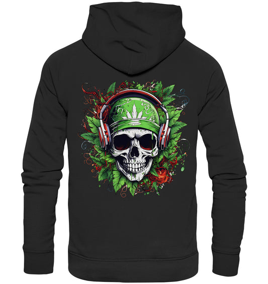 Urban Cannabis Skull - Organic Hoodie