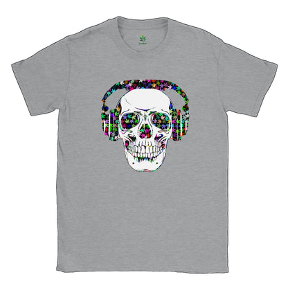 Urban Cannabis Groove Skull Unisex T-Shirt