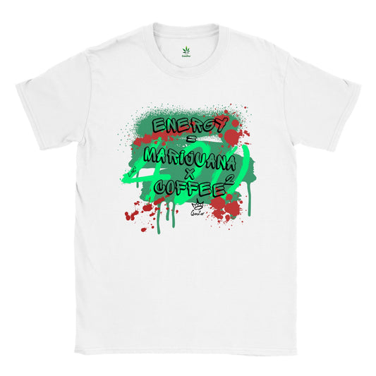 GanZar "Energie = Marijuana x Coffee²" Graffiti-T-Shirt